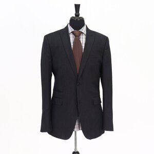 J. Ferrar 40L Gray Solid 2-Button Sport Coat Blazer Jacket G235